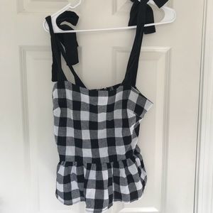 Gingham crop top